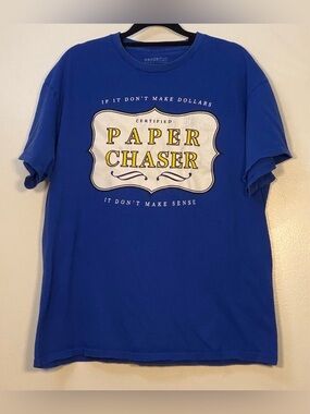 Paper Chaser Graphic Tee - Blue